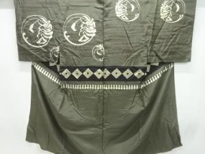 アンティーク　伊勢海老模様男物長襦袢